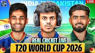 LIVE : India Vs Pakistan T20 World Cup 2026 🏆 - Real Cricket 24 Live #shorts #realcricket