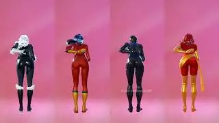 Fortnite Malamente Emote With Black Cat Spider Woman She Venom Dark Phoenix Skin Thicc 🍑😜😍 Who Won ?