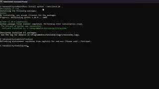 How to PROPERLY install python using CHOCO