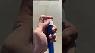 Getting Sprayed With A Homemade Cream Gun