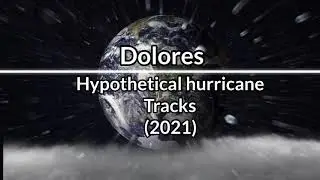 Hypothetical Hurricane track of Dolores (2021)
