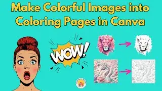 Create Coloring Pages from Image in Canva