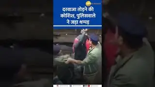 Passenger Tries to Break Train Door, Gets Slapped by Police