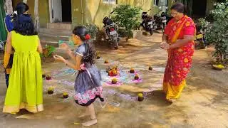 sankranthi gobbemalu 2022#gobbemmalu #gobbiyalu#bhogi #a glimpse with rangoli with family#hyderabad