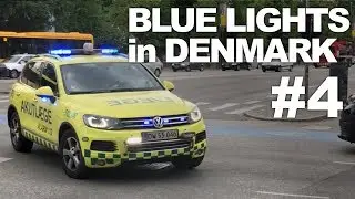 Blue Lights in Denmark #4 - Danish police and paramedic service vehicles compilation