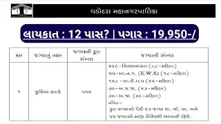 Vmc Junior Clerk Recruitment 2022 - Vmc Junior Clerk Apply Online - Vmc Junior Clerk Bharti 2022