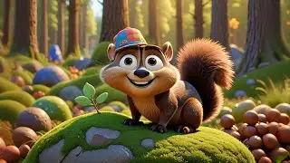 Five Tiny Squirrels Learn to Sort | Educational Counting & Song for Kids | Rhymes and Baby Songs