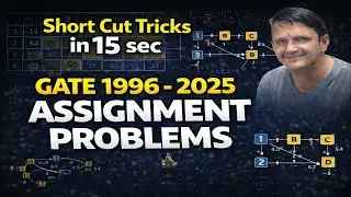 Assignment Problem | GATE 1996 to 2025 | Fully Short Cut Tricks