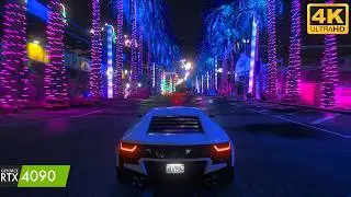 I TURNED GTA 5 INTO CYBERPUNK WITH NEON LIGHTING MOD - CYBERPUNK NEON VEGETATION + REALISM GRAPHICS