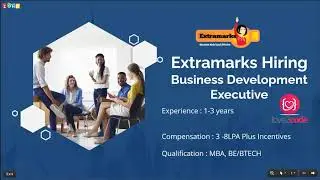 Extramarks Hiring , Business Development Executive with Compensation : 3 -8LPA Plus Incentives