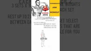 INTERMEDIATE ARM WORKOUT  MUSCLE BUILDING WORKOUT  #shorts