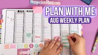 📒Plan With Me | August 2024 WEEKLY Plan With Me | ⏰ Every Minute Counts Planner