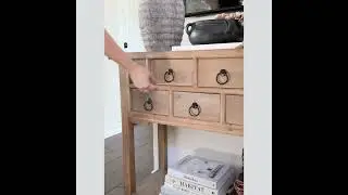 Antique Inspired Apothecary Console Table with Storage