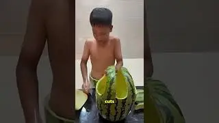 This Smart Kid Made Clothes Using A Watermelon 😮