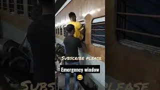 😂Emergency windows 🤦used in ❤️ Indian railways #trainshorts #railway #Emergency #shorts #viral
