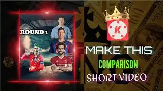 HOW TO MAKE COMPARISON VIDEO IN KINEMASTER 🤩🤩&times;#SPORTS LOVER (CRICKET 🏏 FOOTBALL ⚽️)