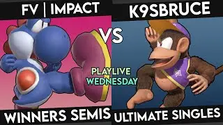 BNB Playlive Wednesday 3 - FV | Impact (Yoshi) VS K9sbruce (Diddy Kong) Winners Semis