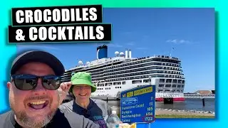 Nicole Got Close to a Croc! - Ep 1 Cairns Cruise Holiday Ben's Worx Vlog