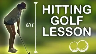 Hitting GOLF LESSON with a 6'11 GIRL [4K]
