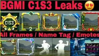 BGMI C1S3 Leaks🔥// M5 Royal Pass Crate Leaks😍 // New Emotes😘