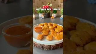 Trending recipe of leftover rice snacks #shorts #recipe #snacks #leftoverrecipe
