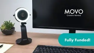 Movo WebMic HD Pro: All-in-One HD Webcam, Mic and LED Light