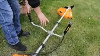 how to start the string trimmer SalemMaster; gas weed eater,