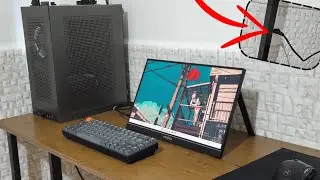 Setup gamer SUPER COMPACTO com apenas 1 CABO