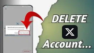 How To Delete X Twitter Account With TalkBack💯 |Blind User X Twitter Ka Account Kaise Delete Karen 💯