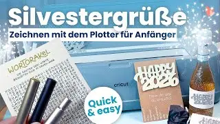 ✨Zeichnen mit dem Plotter für Anfänger | Silvester-Livestream 2025/26