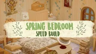 Yellow Spring Bedroom Interior Speed Build // Animal Crossing New Horizons