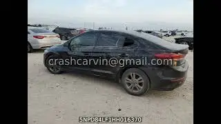 5NPD84LF1HH016370 - HYUNDAI ELANTRA 2017
