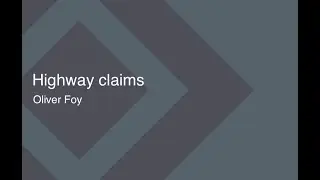 Highway Claims - Oliver Foy