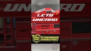 Un-carding Ferrari Team Transport.Ferrari fans, this one hits different!#hotwheels #hotwheelsindia
