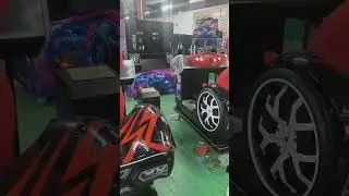 Coin operated simulator racing car #motorcycle racing game machine #simulatorshooting