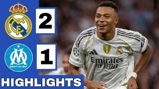 ⚪️Real Madrid vs Marseille (2-1) Extended HIGHLIGHTS | UEFA Champions League