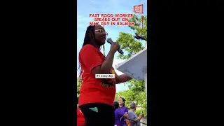 Fast food worker speaks on May Day