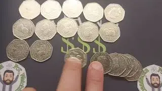 DANS MONEY STACKS RESULTS #4 - HOW many SHERLOCK 50 pence coins?