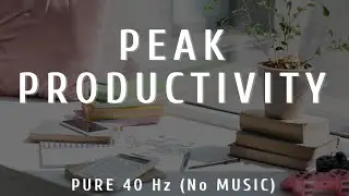 60 Min Study Sessions with 40 Hz Binaural Beats (No Music) #binauralbeatsfocus #40hz #studywithme