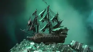 Piececool Metal 3D Puzzles Pirate Ship Model Building Kit-DIY Craft Kits