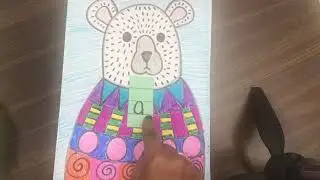 Polar Bear In a Sweater Guided Drawing and writing