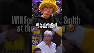 SPOTTED at the Lake Show: Will Ferrell and Chad Smith ✨  #lakers