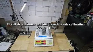 Calibrating Easy Weigh PC-100. Fixing wrong weight display. Scale repair service. #shorts #scale