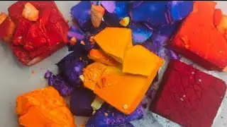 Dyed Vibrant Multi Coloured Block BSN Gym Chalk Compilation @APowderyMess my