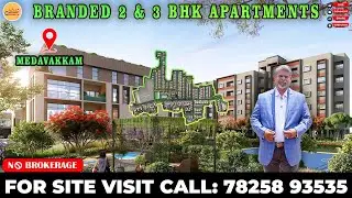 TVS Emerald Udyana Phase 3 l Apartment for sale in Medavakkam l  Chennai Homes