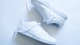 Nike Court Vision Low ALL WHITE | Кроссовки для ног + распаковка