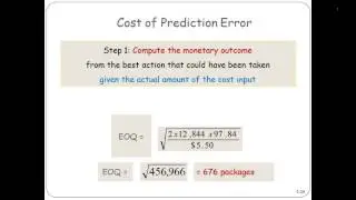 Cost of Prediction Error