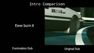 Initial D - Original Dub vs Funimation Dub Comparison