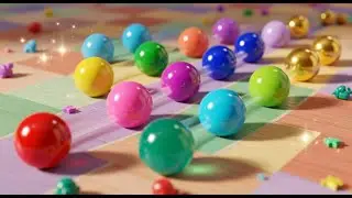 Sixteen Little Toy Marbles Slide Slide Slide | Nursery Rhymes for Kids & Baby Songs
