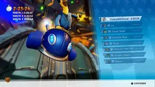 Crash CTR | Pista Autopista Espacial | Termino en Primer Lugar con Stew | Dificultad Dificil